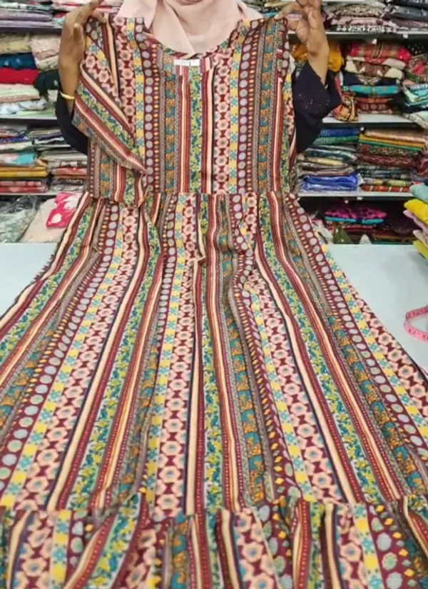 Mix Rayon Long Maxi Gown | MG168